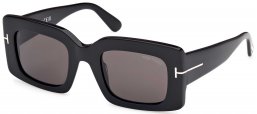 Gafas de Sol - Tom Ford - FT1188 BRIGITTA - 01A  SHINY BLACK // GREY