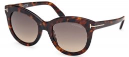 Gafas de Sol - Tom Ford - FT1189 ODETTE - 52F  DARK HAVANA // BROWN GRADIENT