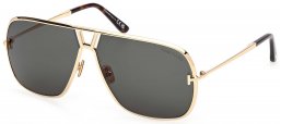 Gafas de Sol - Tom Ford - FT1204 STAVROS - 30N  SHINY GOLD // GREEN