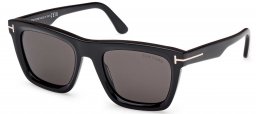 Gafas de Sol - Tom Ford - FT1207 LELIO - 01A  SHINY BLACK // GREY