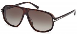 Gafas de Sol - Tom Ford - FT1208 GUILLAUME - 52K  DARK HAVANA // ROVIEX GRADIENT