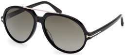 Gafas de Sol - Tom Ford - FT1210 AALTO - 01B  SHINY BLACK // GREY GRADIENT