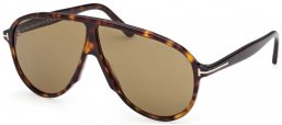 Gafas de Sol - Tom Ford - FT1211 VLADIMIR - 52N  DARK HAVANA // GREEN