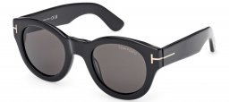 Gafas de Sol - Tom Ford - FT1212 LUCINDA - 01A  SHINY BLACK // GREY