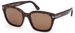 Gafas de Sol - Tom Ford - FT1216 HAYLAY - 52H  DARK HAVANA // BROWN POLARIZED