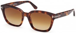 Gafas de Sol - Tom Ford - FT1216 HAYLAY - 53F  LIGHT HAVANA // BROWN GRADIENT