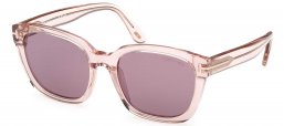 Gafas de Sol - Tom Ford - FT1216 HAYLAY - 72Y  TRANSPARENT PINK // VIOLET