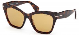 Gafas de Sol - Tom Ford - FT1217 ELVIRA - 52E  DARK HAVANA // BROWN