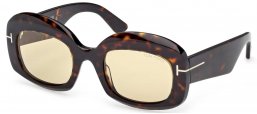 Gafas de Sol - Tom Ford - FT1219 CARMEN-02 - 52E  DARK HAVANA // LIGHT BROWN