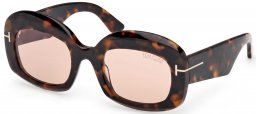 Gafas de Sol - Tom Ford - FT1219 CARMEN-02 - 52Y  DARK HAVANA // VIOLET PHOTOCROMATIC