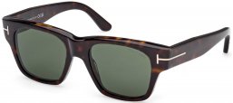 Gafas de Sol - Tom Ford - FT1280 CAINE-02 - 52N  DARK HAVANA // GREEN