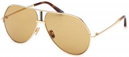 Gafas de Sol - Tom Ford - FT1281 RICKIE-02 - 30E  SHINY GOLD // LIGHT BROWN
