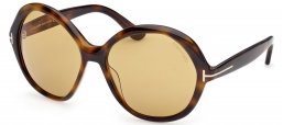 Gafas de Sol - Tom Ford - FT1282 ANNABELLE-02 - 52E  DARK HAVANA // LIGHT BROWN