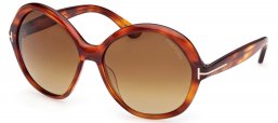 Gafas de Sol - Tom Ford - FT1282 ANNABELLE-02 - 54F  LIGHT HAVANA // BROWN GRADIENT