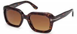Gafas de Sol - Tom Ford - FT1283 NATALIA-02 - 52F  DARK HAVANA // BROWN GRADIENT