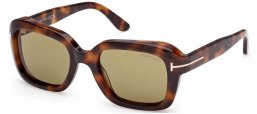 Gafas de Sol - Tom Ford - FT1283 NATALIA-02 - 53N  HAVANA GOLD // GREEN