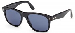 Gafas de Sol - Tom Ford - FT1284 MARLON-02 - 01V  SHINY BLACK // BLUE