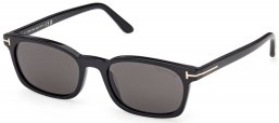 Gafas de Sol - Tom Ford - FT1300 MILES-02 - 01A  SHINY BLACK // DARK GREY
