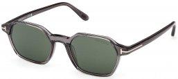Gafas de Sol - Tom Ford - FT1301 JOEY-02 - 20N SHINY GREY // GREEN