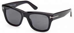 Gafas de Sol - Tom Ford - FT1304 FINN-02 - 01D  SHINY BLACK // GREY POLARIZED