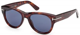 Gafas de Sol - Tom Ford - FT1305 BURTON-02 - 54V  DARK HAVANA // BLUE