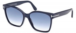 Gafas de Sol - Tom Ford - FT1312 IRIS-02 - 90W  SHINY BLUE // BLUE GRADIENT
