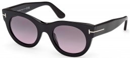 Gafas de Sol - Tom Ford - FT1315 MARINE-02 - 01B  SHINY BLACK // GREY GRADIENT