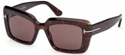 Gafas de Sol - Tom Ford - FT1318 LEILA-02 - 52E  DARK HAVANA // BROWN