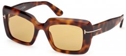 Gafas de Sol - Tom Ford - FT1318 LEILA-02 - 53E  HAVANA // LIGHT BROWN
