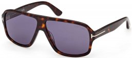 Gafas de Sol - Tom Ford - FT1335 WILLIAM-02 - 52V  DARK HAVANA // DARK BLUE