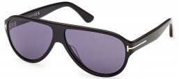 Gafas de Sol - Tom Ford - FT1336 SAMUELE-02 - 01V  SHINY BLACK // DARK BLUE