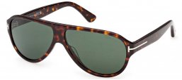 Gafas de Sol - Tom Ford - FT1336 SAMUELE-02 - 52N  DARK HAVANA // GREEN