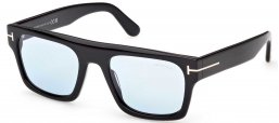 Gafas de Sol - Tom Ford - FT1337 CYRUS-02 - 01V  SHINY BLACK // BLUE PHOTOCROMATIC