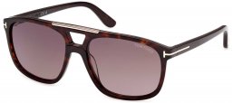 Gafas de Sol - Tom Ford - FT1338 BRIANNA-02 - 52K DARK HAVANA // ROVIEX GRADIENT