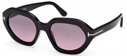 Gafas de Sol - Tom Ford - FT1341 MERYL-02 - 01B  SHINY BLACK // SMOKE GRADIENT