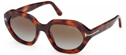 Gafas de Sol - Tom Ford - FT1341 MERYL-02 - 53P  HAVANA // GREEN GRADIENT