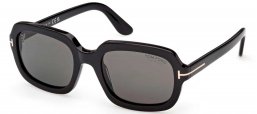 Gafas de Sol - Tom Ford - FT1342 LANA-02 - 01D  SHINY BLACK // SMOKE POLARIZED