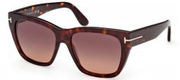 Gafas de Sol - Tom Ford - FT1343 FLYNN-02 - 52T  DARK HAVANA // BURGUNDY GRADIENT
