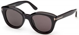 Gafas de Sol - Tom Ford - FT1344 NIKA-02 - 01A  SHINY BLACK // SMOKE