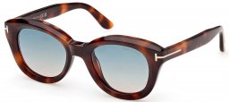 Gafas de Sol - Tom Ford - FT1344 NIKA-02 - 53P  HAVANA // GREEN GRADIENT