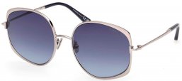 Gafas de Sol - Tom Ford - FT1349 ABBEY-02 - 14W  SHINY RUTHENIUM // BLUE GRADIENT