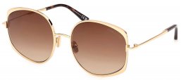 Gafas de Sol - Tom Ford - FT1349 ABBEY-02 - 30F  SHINY GOLD // BROWN GRADIENT