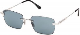 Gafas de Sol - Tom Ford - FT1354 JAKE-02 - 16V  SHINY PALLADIUM // BLUE