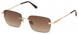Gafas de Sol - Tom Ford - FT1354 JAKE-02 - 30F  SHINY GOLD // BROWN GRADIENT