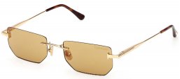 Gafas de Sol - Tom Ford - FT1355 ETHAN-02 - 30E SHINY GOLD // LIGHT BROWN