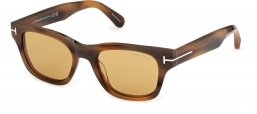 Gafas de Sol - Tom Ford - FT1357 CALEB-02 - 55E  STRIPED BROWN // LIGHT BROWN