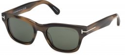 Gafas de Sol - Tom Ford - FT1357 CALEB-02 - 55N  DARK HAVANA // GREEN