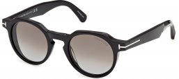 Gafas de Sol - Tom Ford - FT1358 THOMAS-02 - 01K  SHINY BLACK // ROVIEX GRADIENT