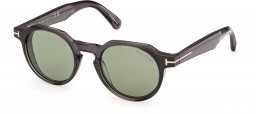 Gafas de Sol - Tom Ford - FT1358 THOMAS-02 - 20N  SHINY GREY // GREEN