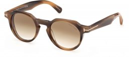 Gafas de Sol - Tom Ford - FT1358 THOMAS-02 - 55F  STRIPED BROWN // BROWN GRADIENT